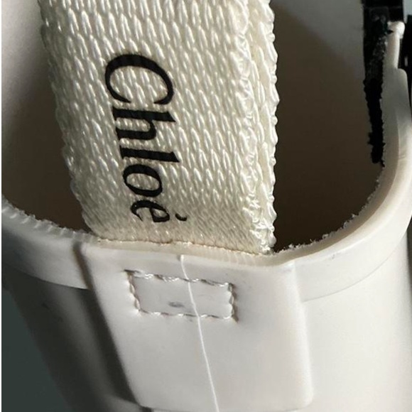Chloe Betty Women's Rubber Rain Boots l White l EU Size 41 l NEW - Picture 6 of 6
